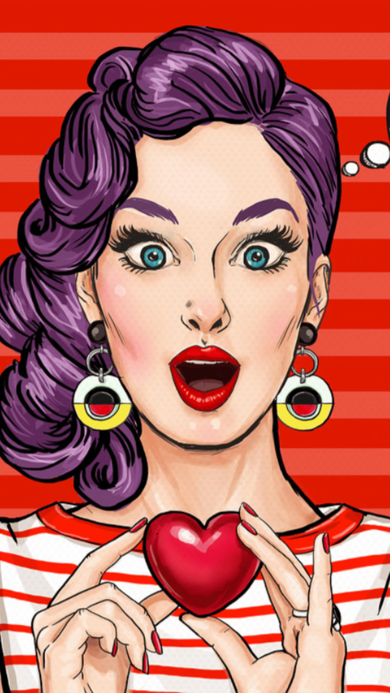 1242x2208 Wallpaper iPhone. Pop art wallpaper, Pop art comic, Pop art drawing
