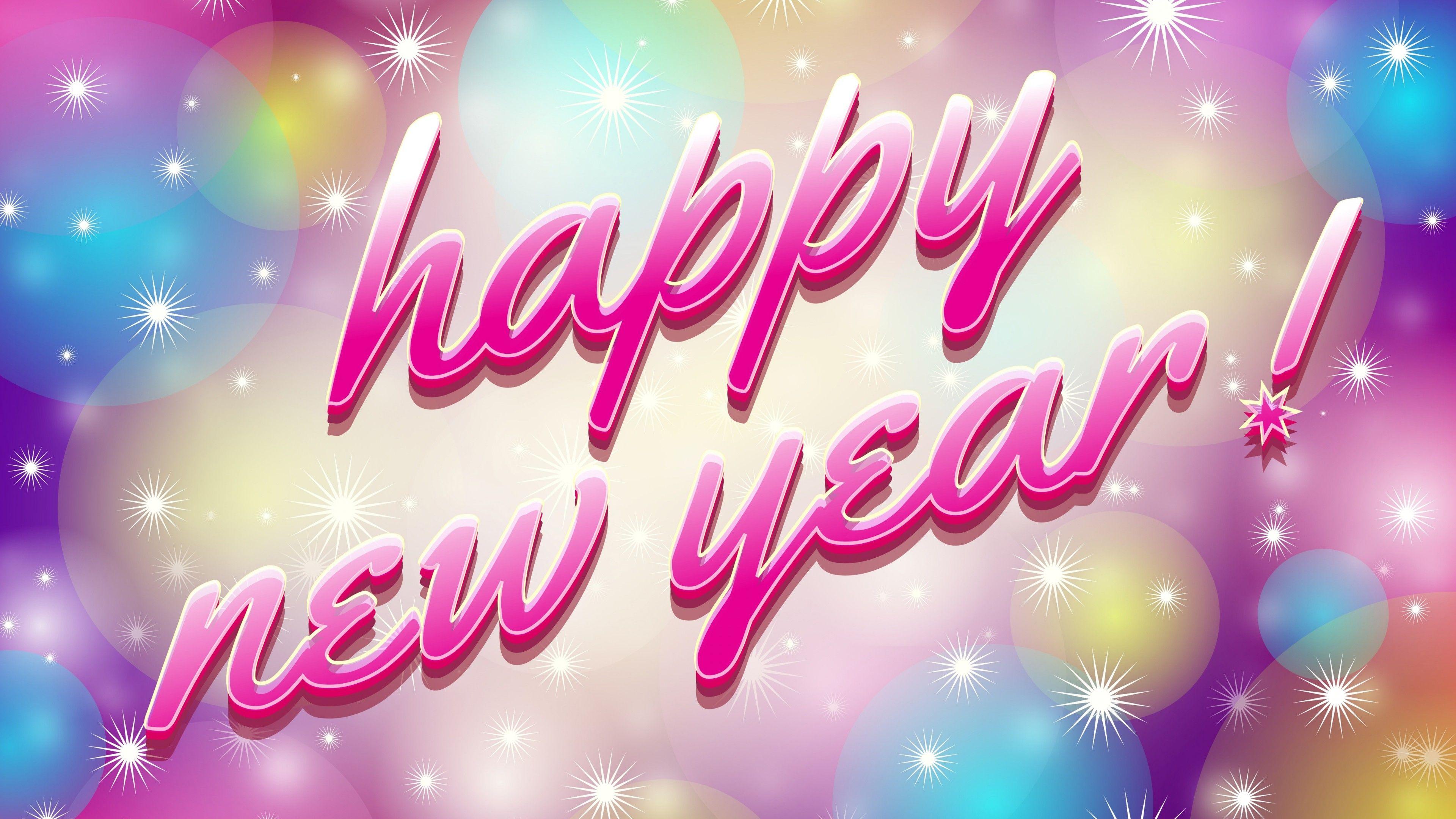 3840x2160 Happy New Year 4K 5K Wallpaper
