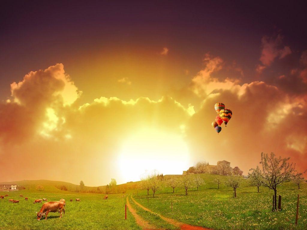 1024x768 Sunrise desktop PC and Mac wallpaper