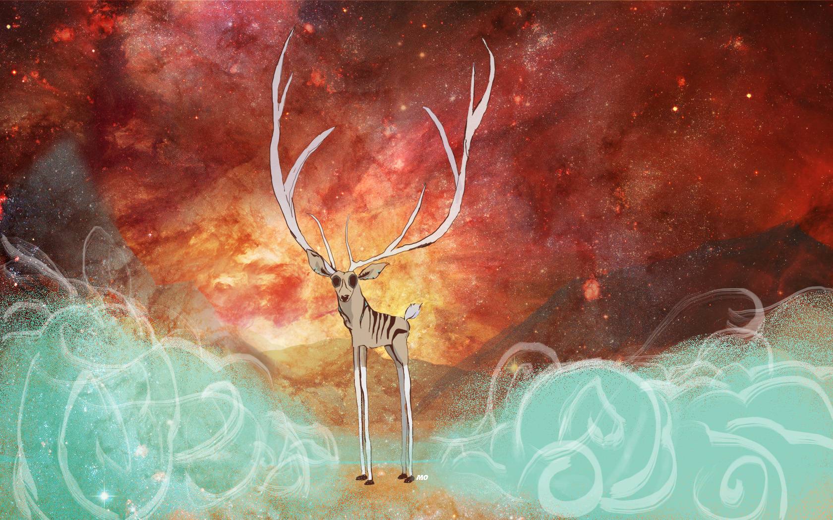1680x1050 Deer Wallpaper:1680x1050