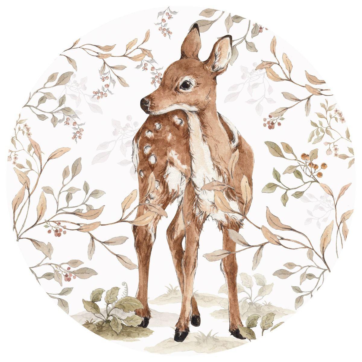 1200x1200 Deer In A Circle