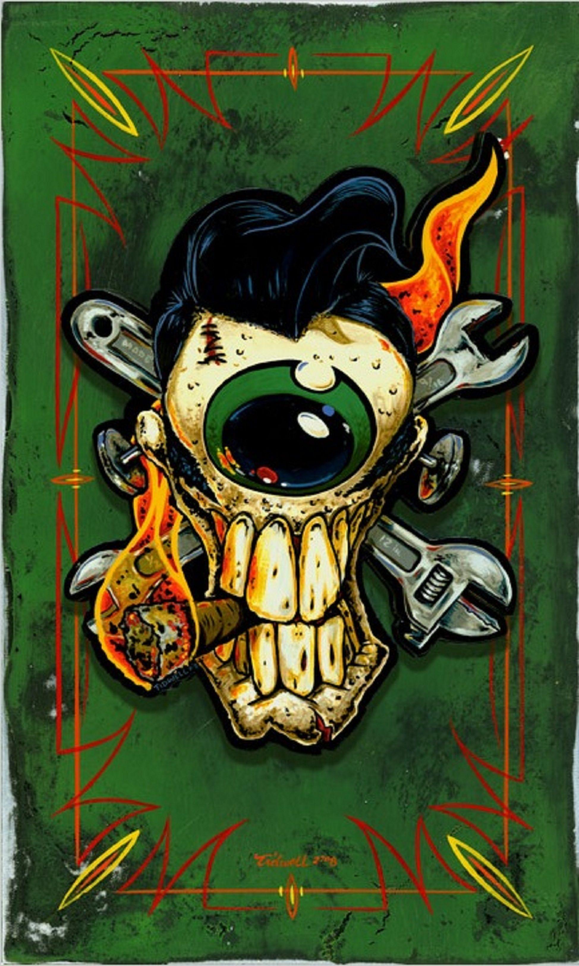1948x3249 Greaser Eyeball' by Jeral Tidwell. Eyeball art, Pinstripe art, Art