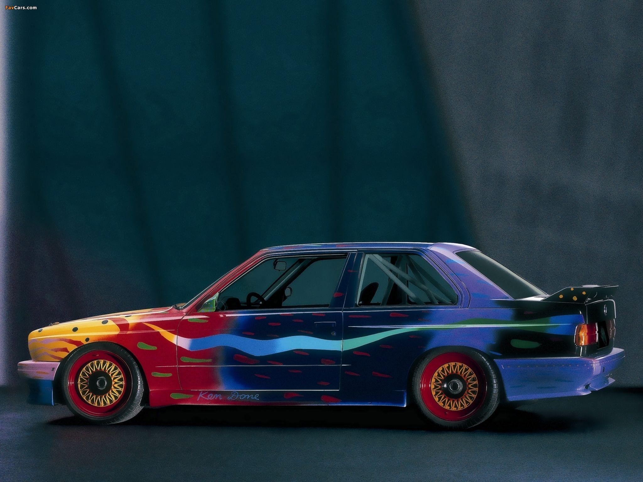 2048x1536 BMW M3 Gruppe A Art Car by Ken Done (E30) 1989 wallpaper (2048x1536)