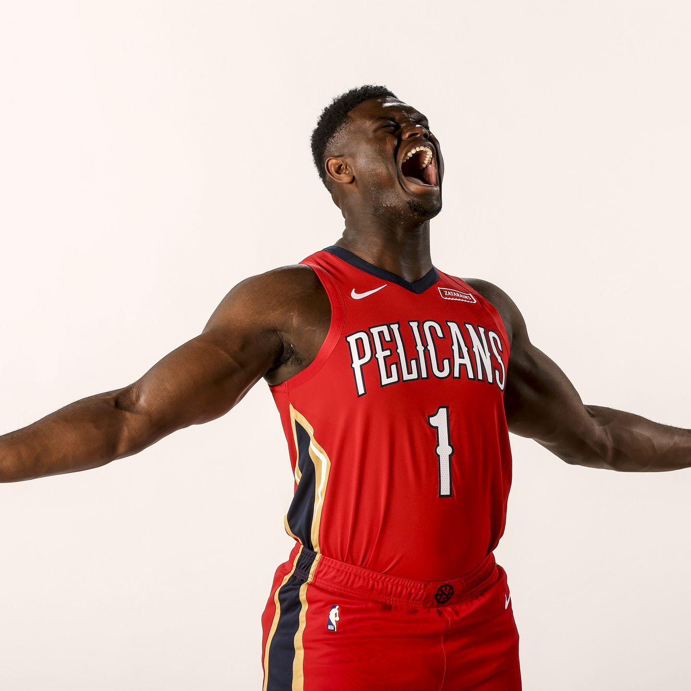1400x1400 Zion Williamson, Alvin Kamara and Anthony Davis in “It Takes 2 Eyebrows to Tango” Bird Writes