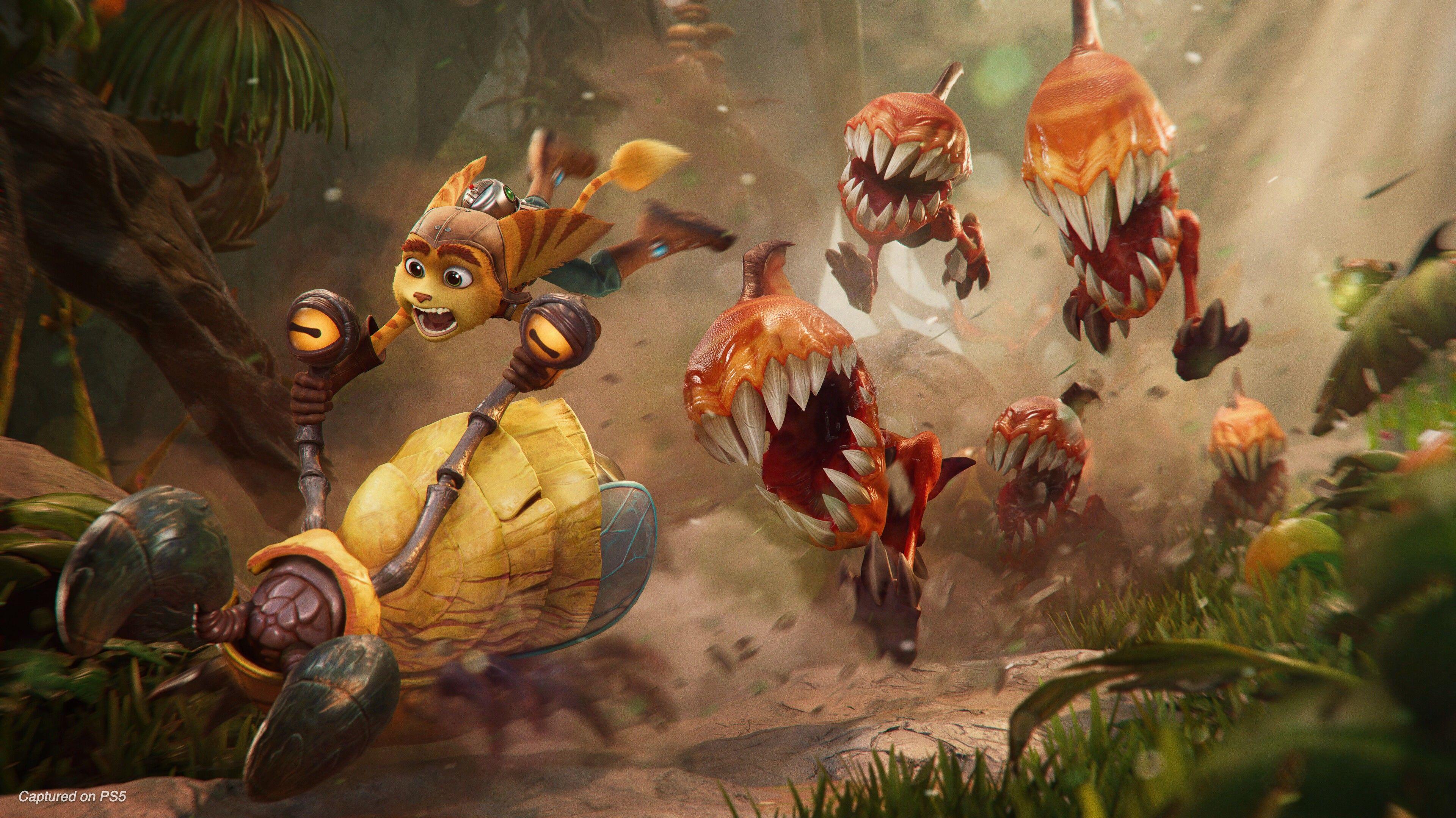 3840x2160 Wallpaper Ratchet & Clank: Rift Apart, poster, PlayStation PS Games