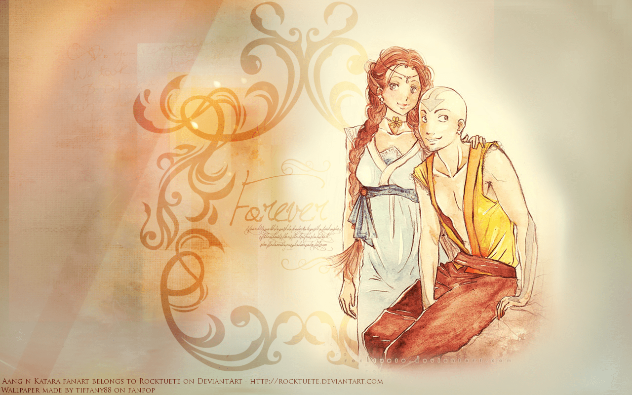 1280x800 Aang And Katara Wallpaper