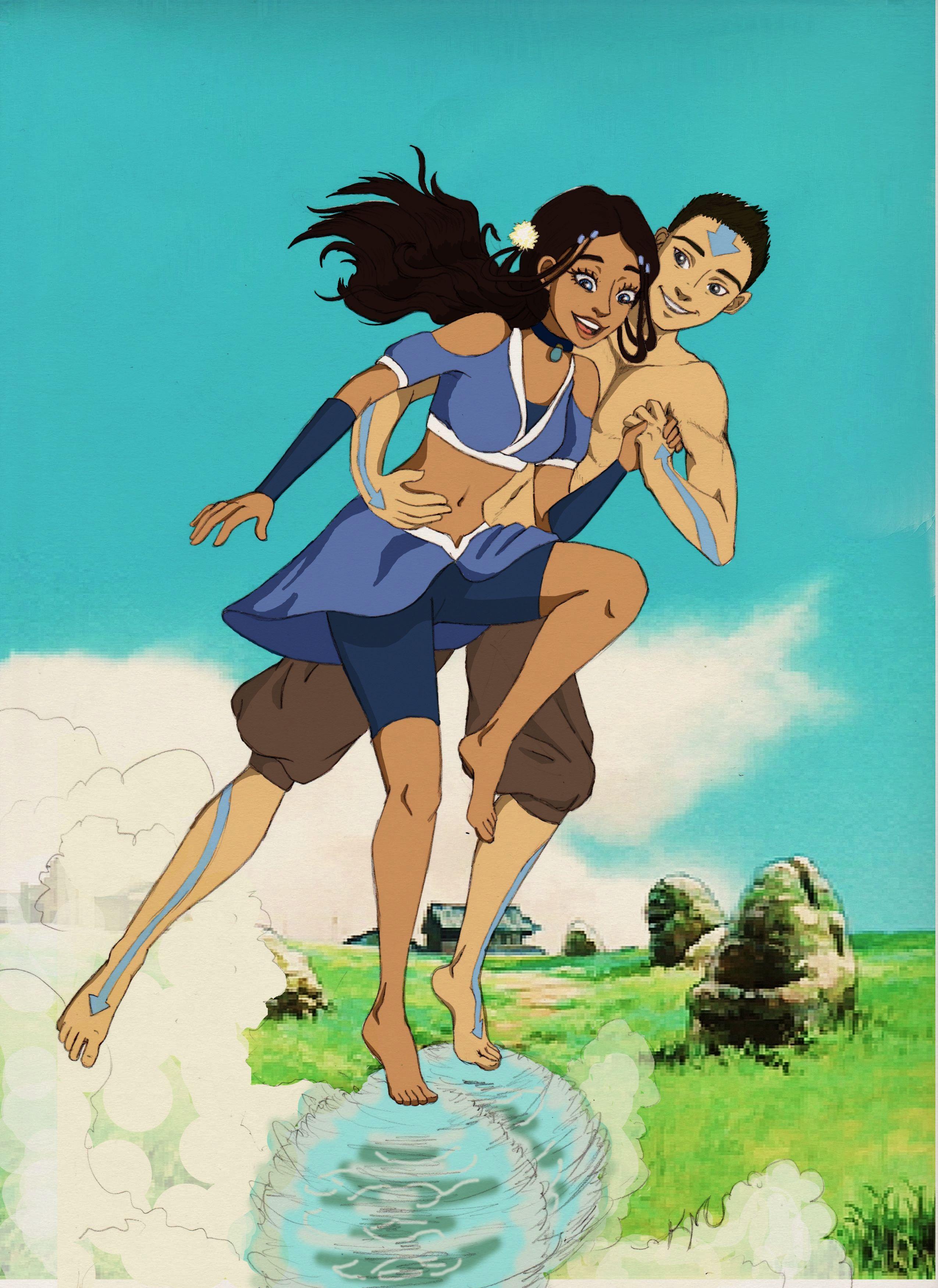 2550x3501 Kataang: The Last Airbender Anime Image Board