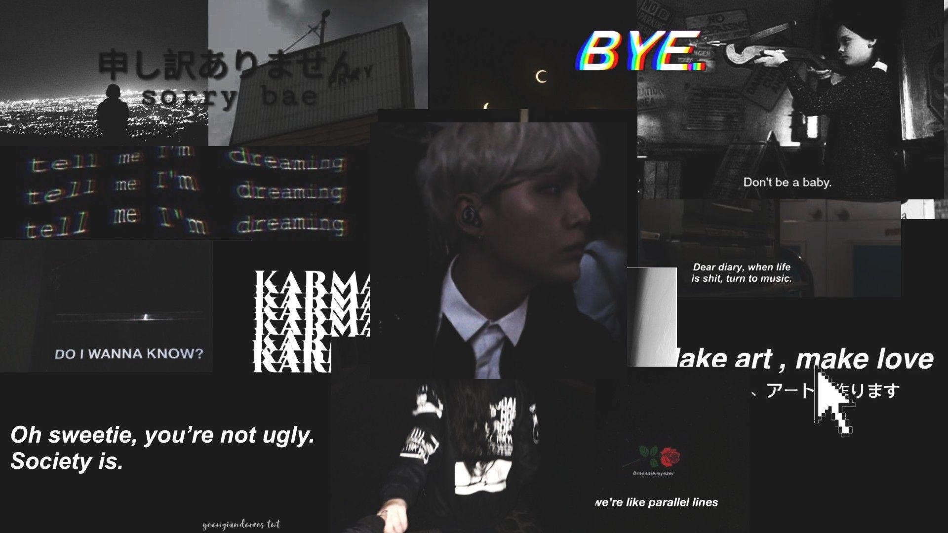 The Best Black Bts Collage Wallpaper Aesthetic Des Vrogue Co