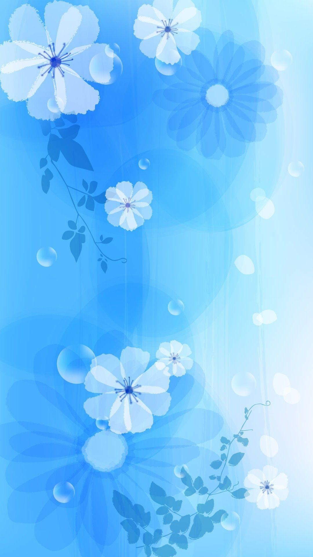 1080x1920 Blue Girly Wallpaper