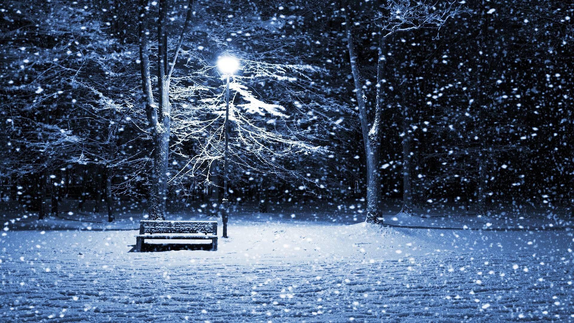 1920x1080 Snowing Desktop Background