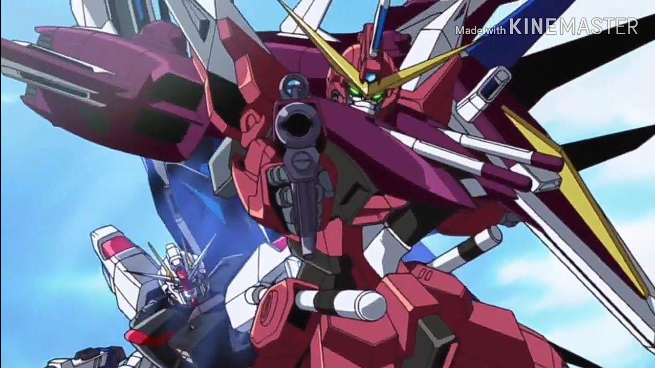 1280x720 Gundam Seed. Justice Gundam First Launch
