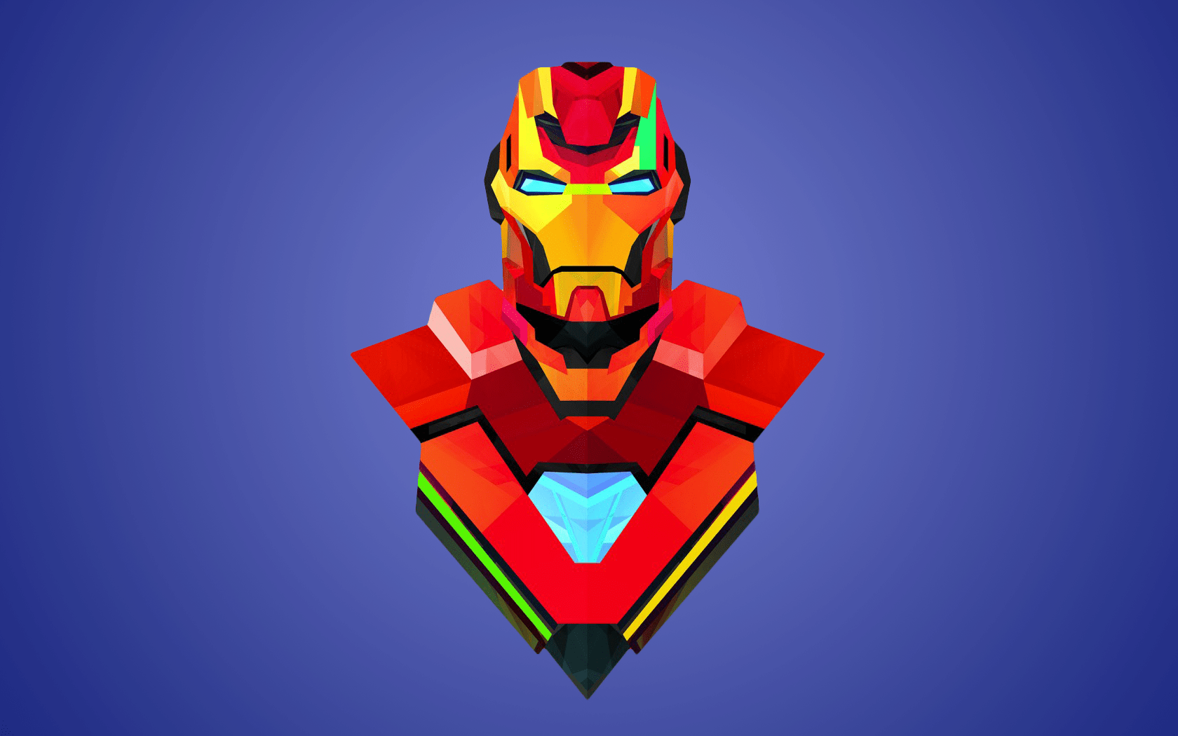 1680x1050 Iron Man By Justin Maller] With Eye Friendly Background [1680×1050]