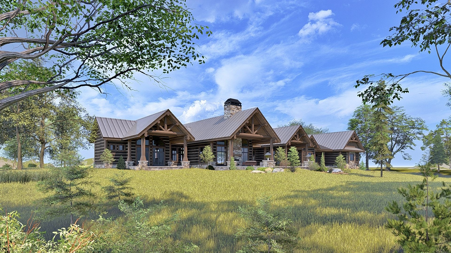 1920x1080 Bowen Ranch. Wisconsin Log Homes