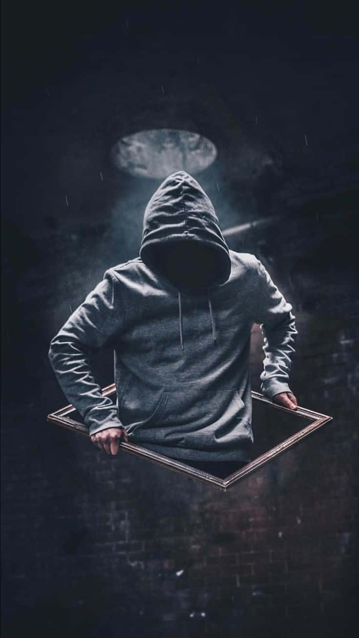 736x1308 Download Cool Sad Boy Inside A Box Wallpaper