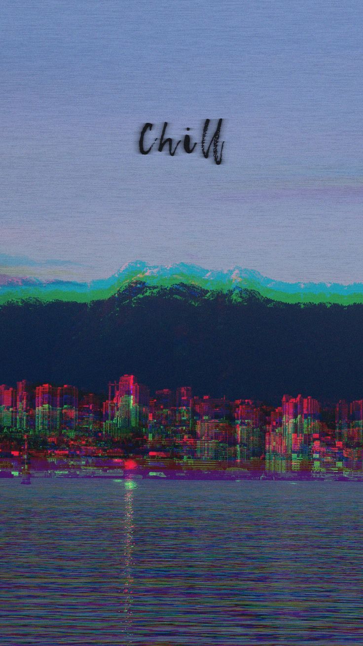 736x1308 Lofi Glitch Chill Wallpaper