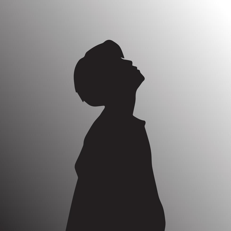 980x980 Sad boy, Anime boy vector illustration for wallpaper, minimalist boy