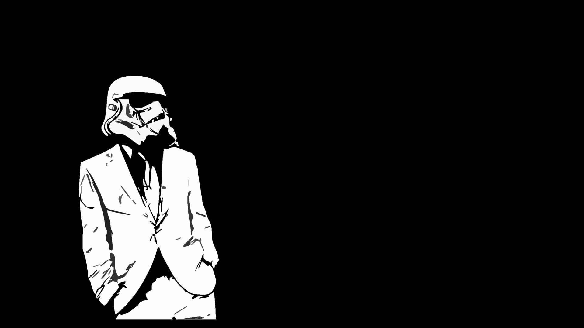 1920x1080 Battery Saving Dark Wallpaper Suit And Tie Decal
