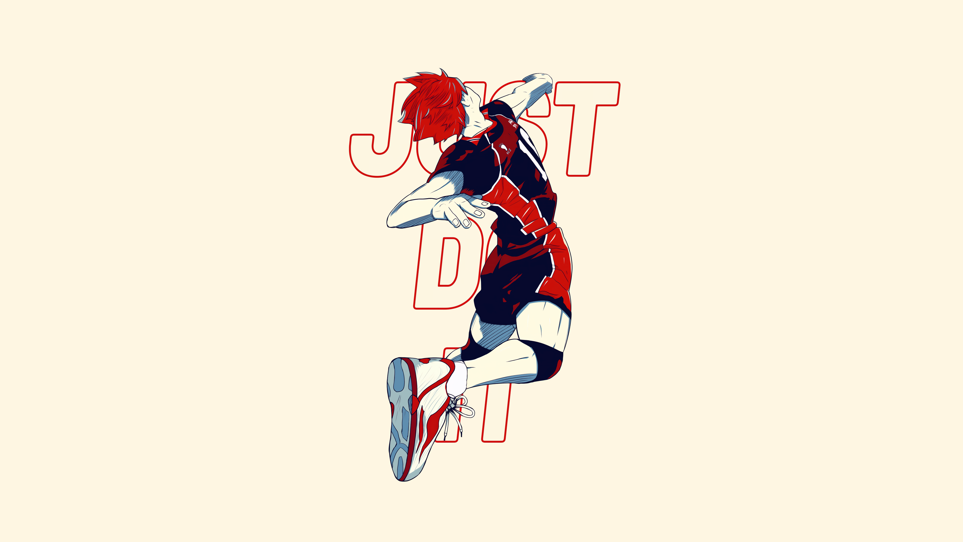 3840x2160 Shoyo Hinata Wallpaper 4K, Just Do It, Haikyuu, 5K, 8K, Nike