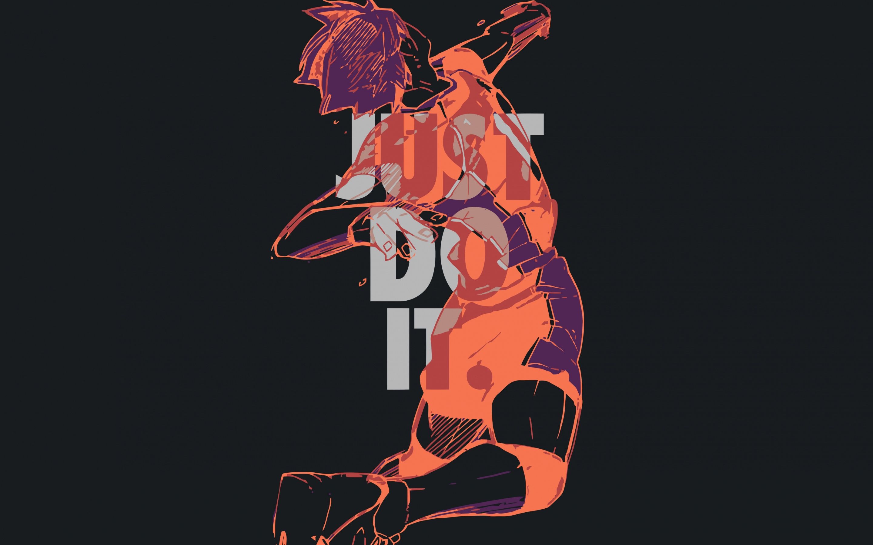 2880x1800 Just Do It Wallpaper 4K, Volleyball player
