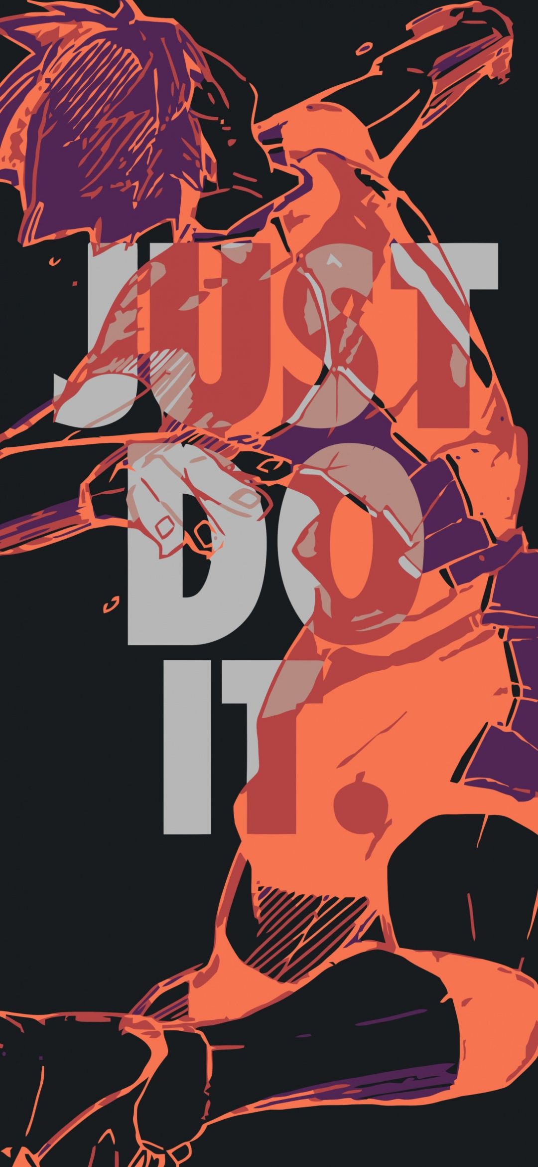 1080x2340 Just Do It Wallpaper 4K, Volleyball player