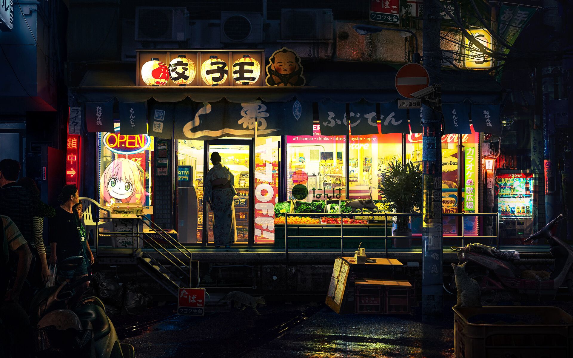 1920x1200 japanese grocery store