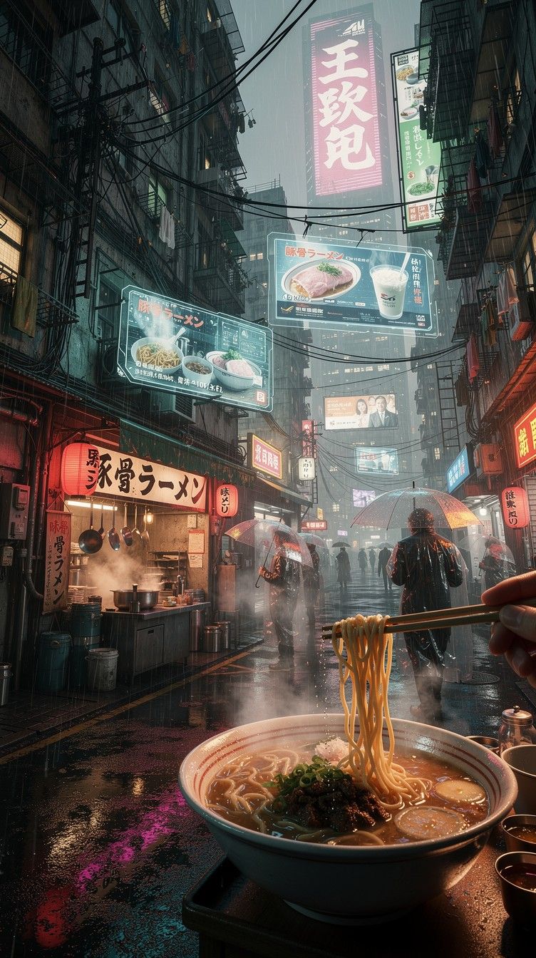 752x1344 Download Neon Ramen Dreams Image, Neon, Ramen