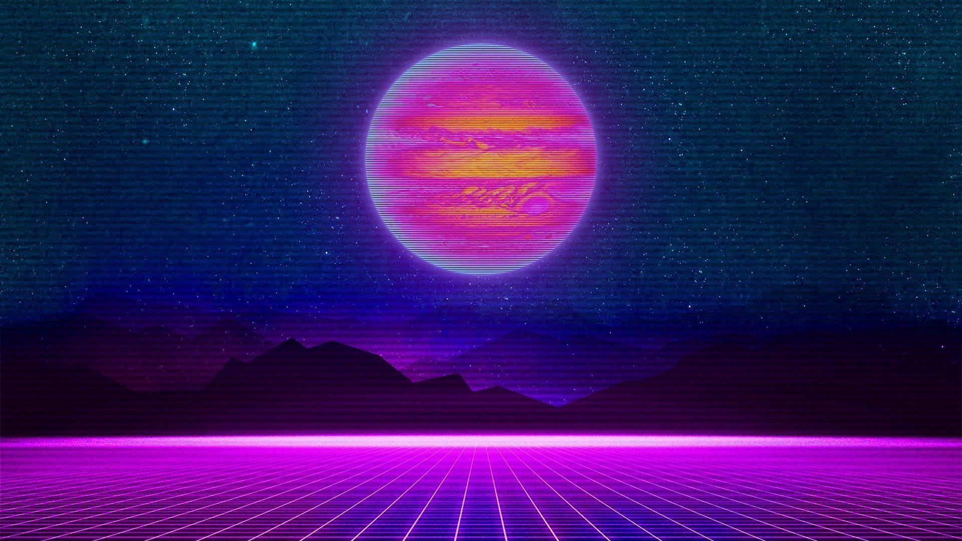 1920x1080 Synth Wave Wallpaper
