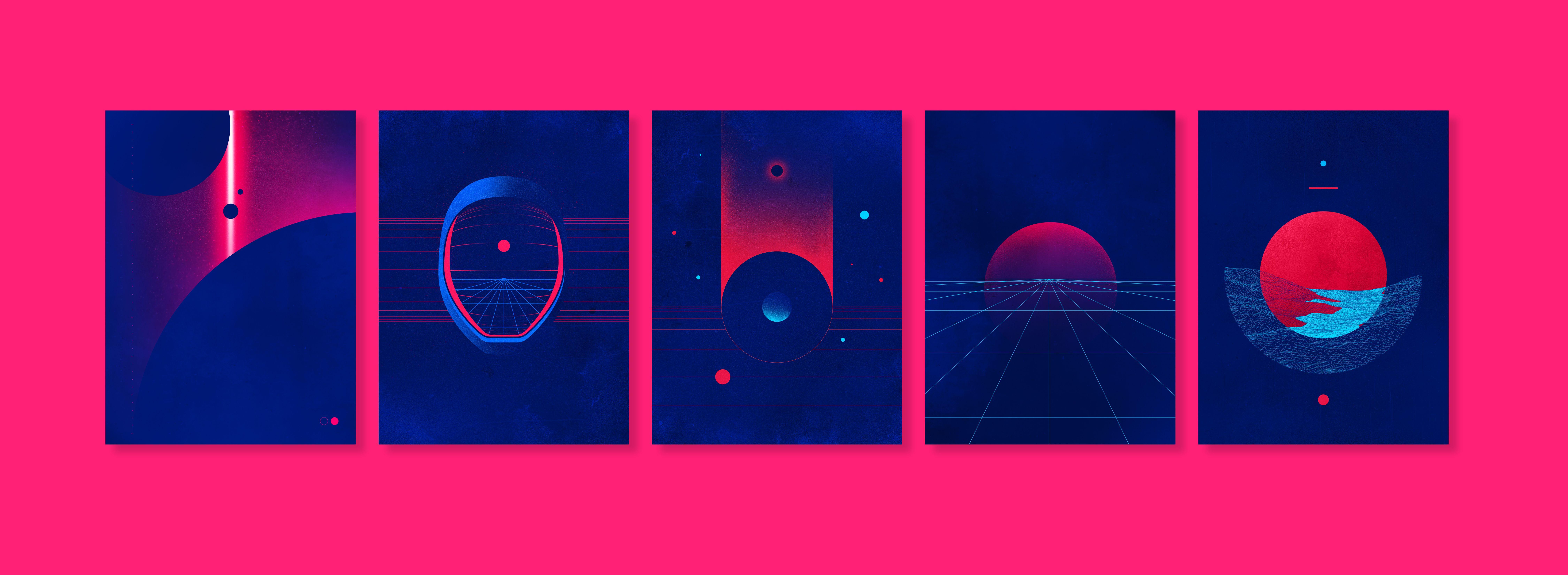 9000x3300 Synth Wallpaper