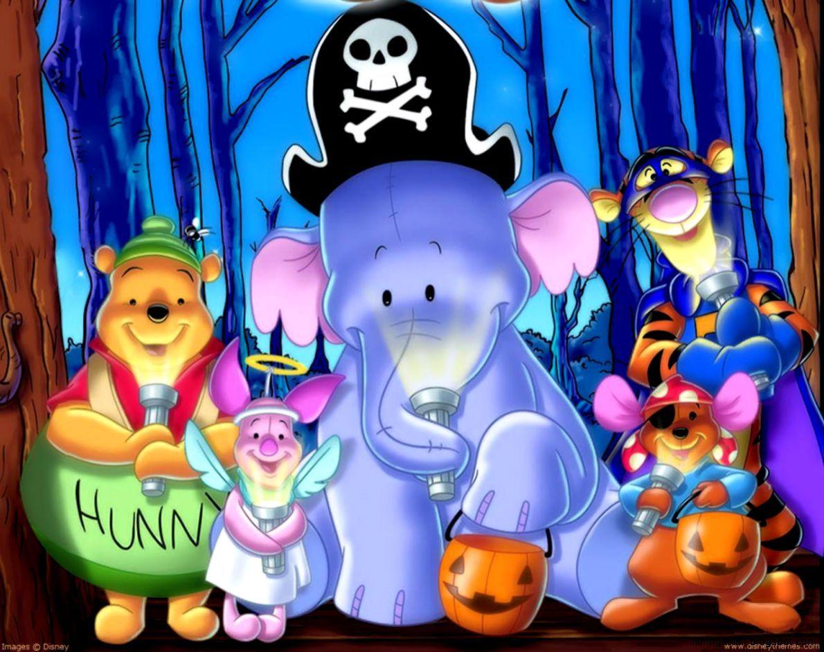 1190x942 Halloween Cartoons Desktop Wallpaper