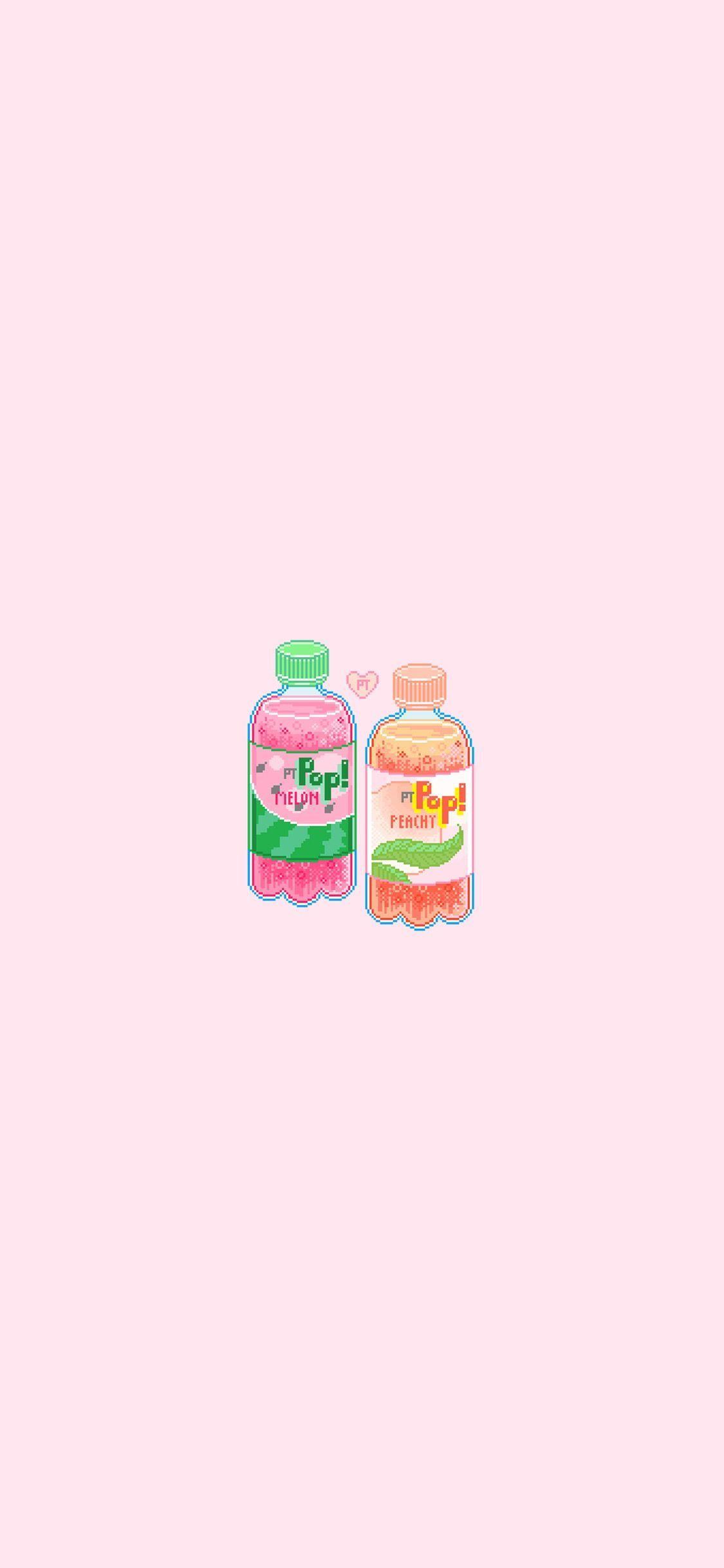 1125x2436 Pink Pixel Wallpaper