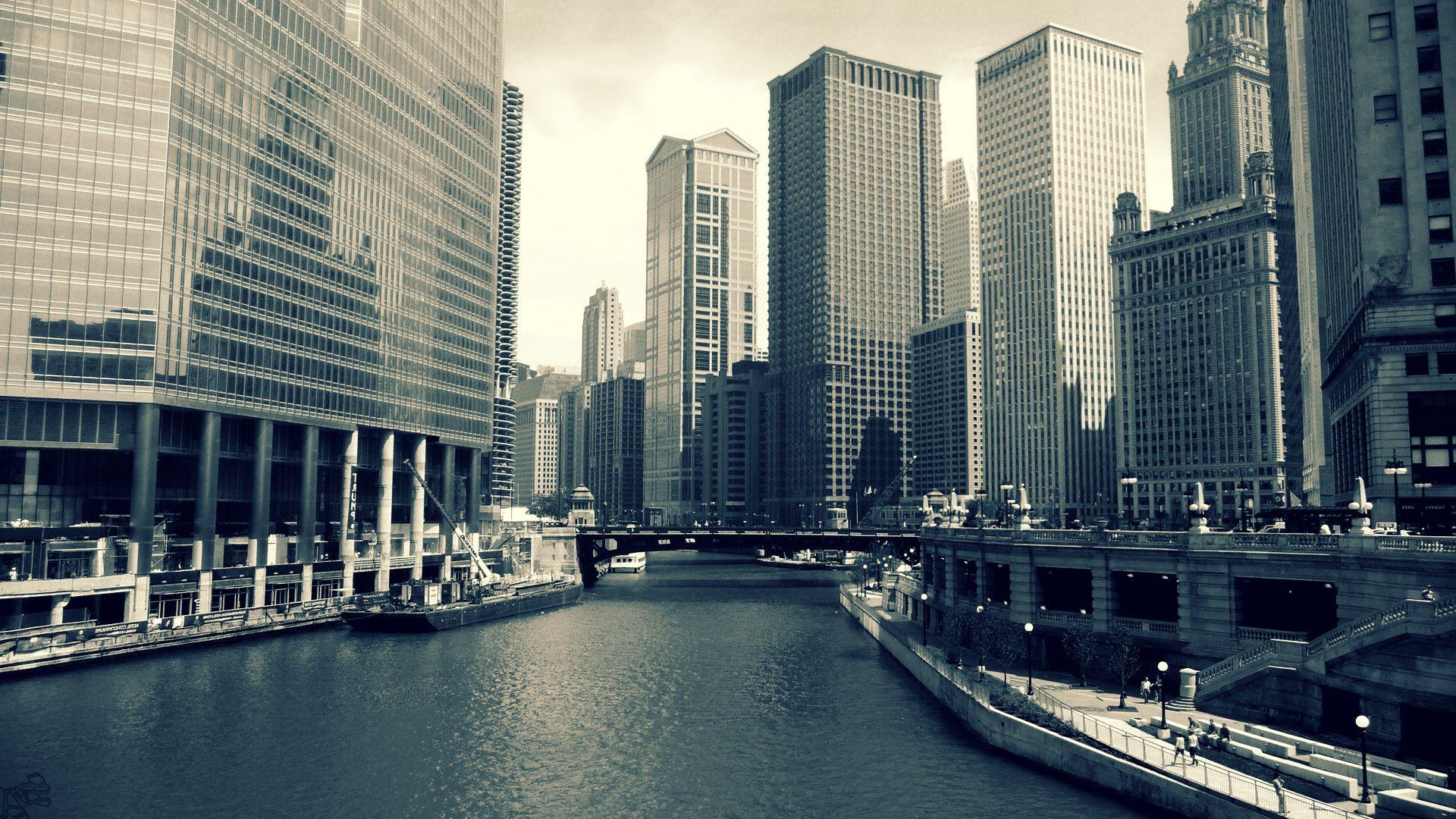 1920x1080 building, Urban, City, River, Chicago Wallpaper HD / Desktop and Mobile Background