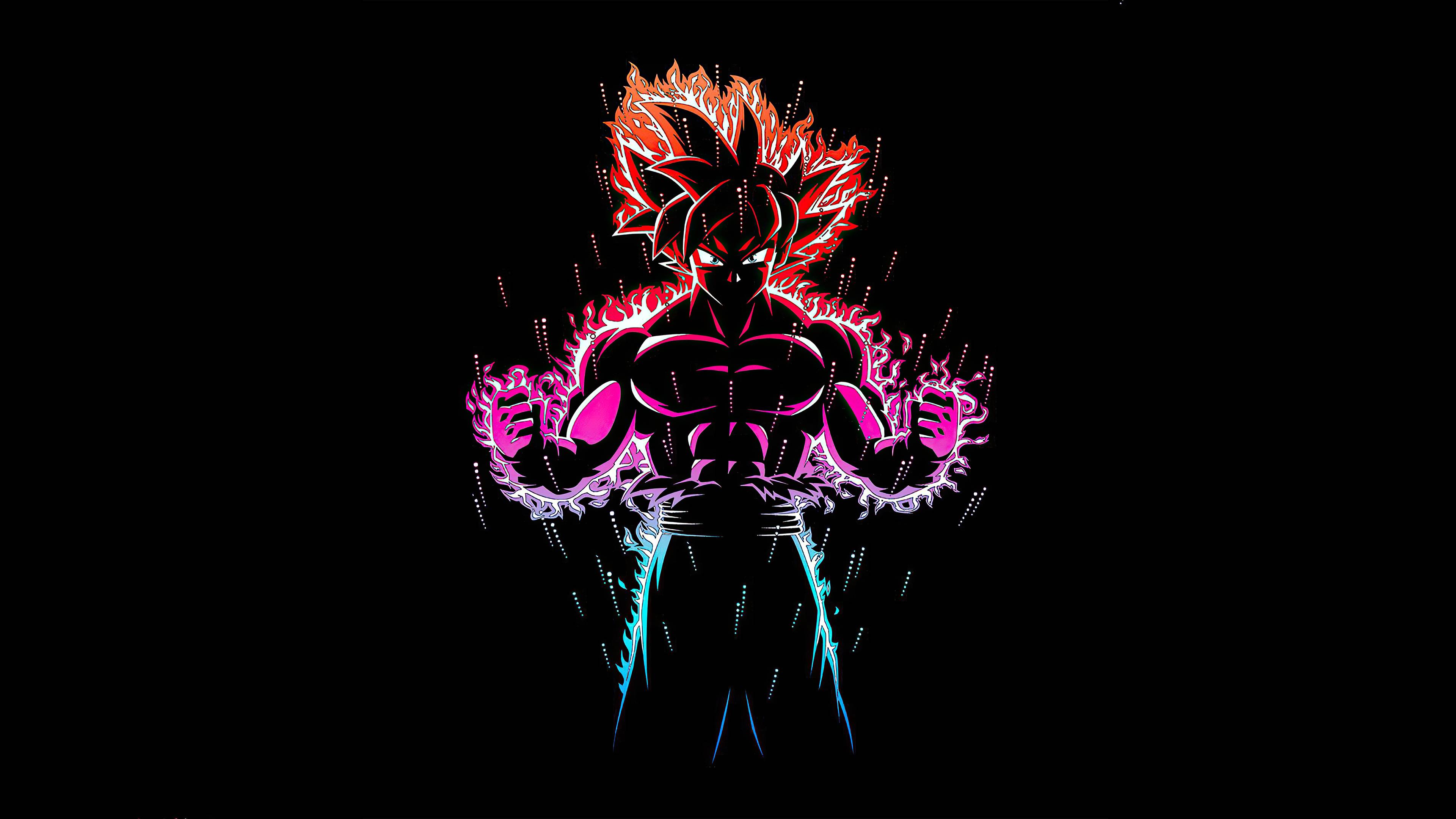 3840x2160 Dragon Ball Z Goku Ultra Instinct Fire Wallpaper, HD Anime 4K Wallpaper, Image, Photo and Background