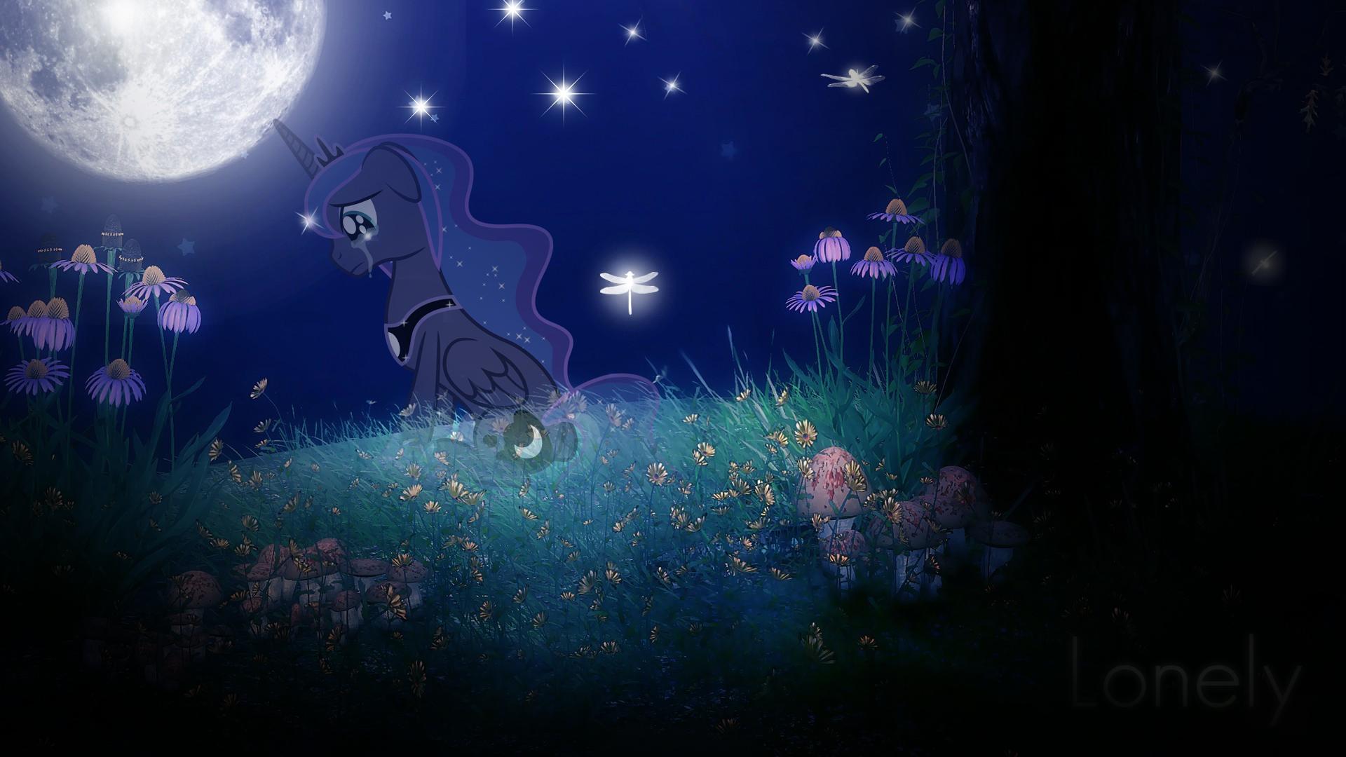 1920x1080 Lonely Luna Wallpaper Fan Art