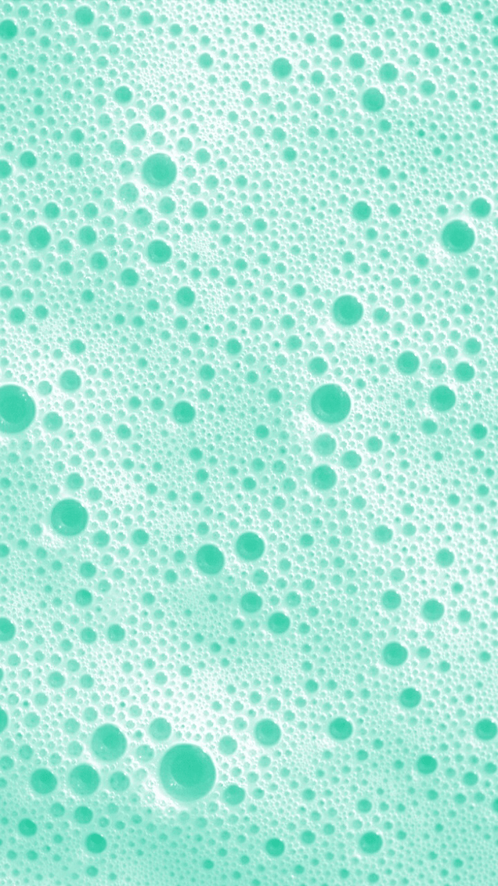 Hình ảnh đẹp 720x1280.  giọt và bong bóng.  Mint green thẩm mỹ, Mint green wallpaper, Mint wallpaper
