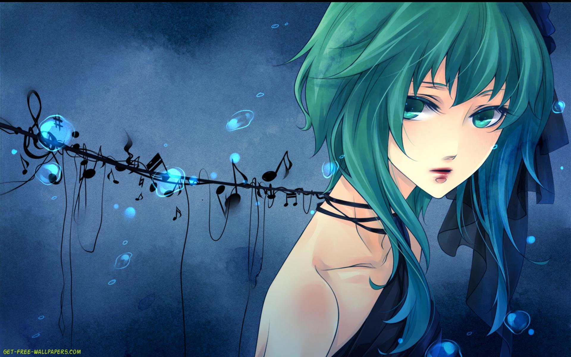 1920x1200 Gumi Photo Girl Green Hair