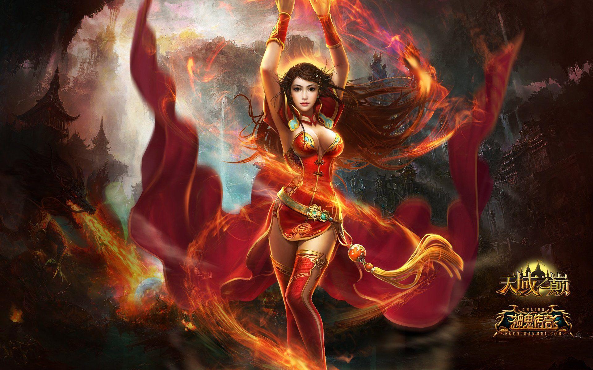 1920x1200 Free download Beautiful Game Girl HD Desktop Wallpaper HD Wallpaper [1920x1200] for your Desktop, Mobile & Tablet. Explore Red Dragon Gaming Wallpaper. Red Dragon Wallpaper, MSI Gaming Dragon Wallpaper