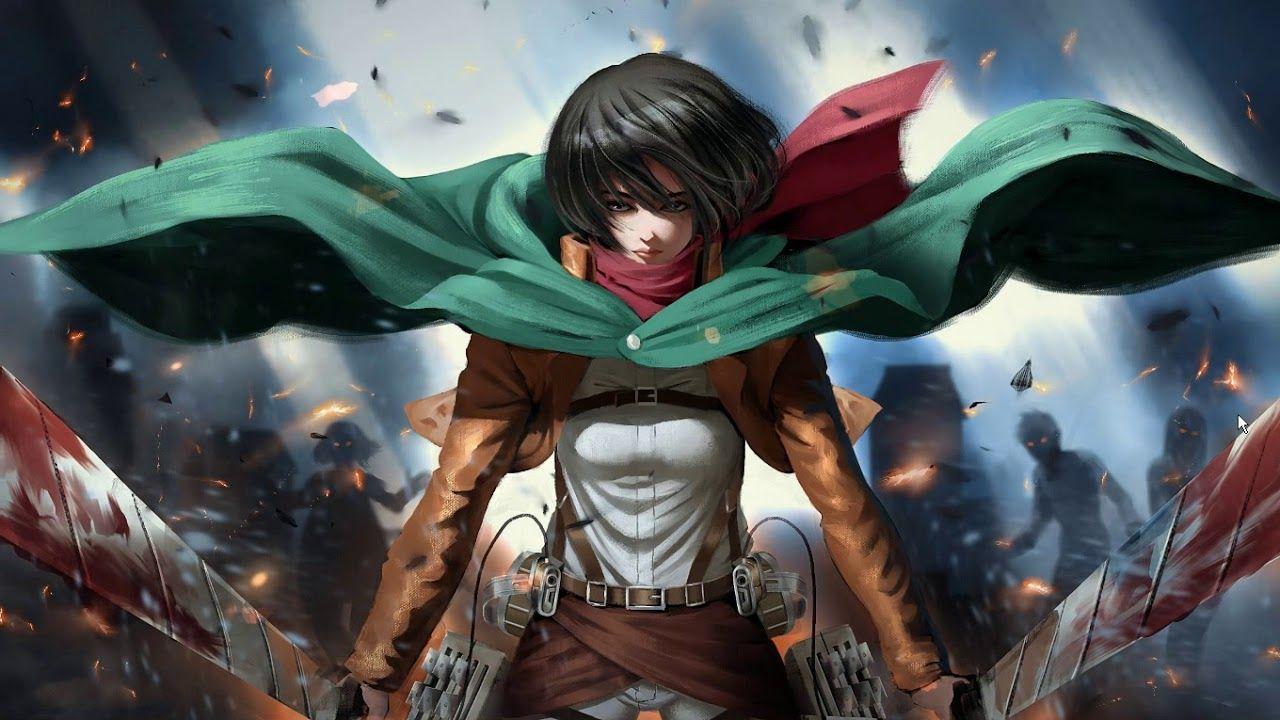 1280x720 Mikasa Attack on Titan (Wallpaper Engine)