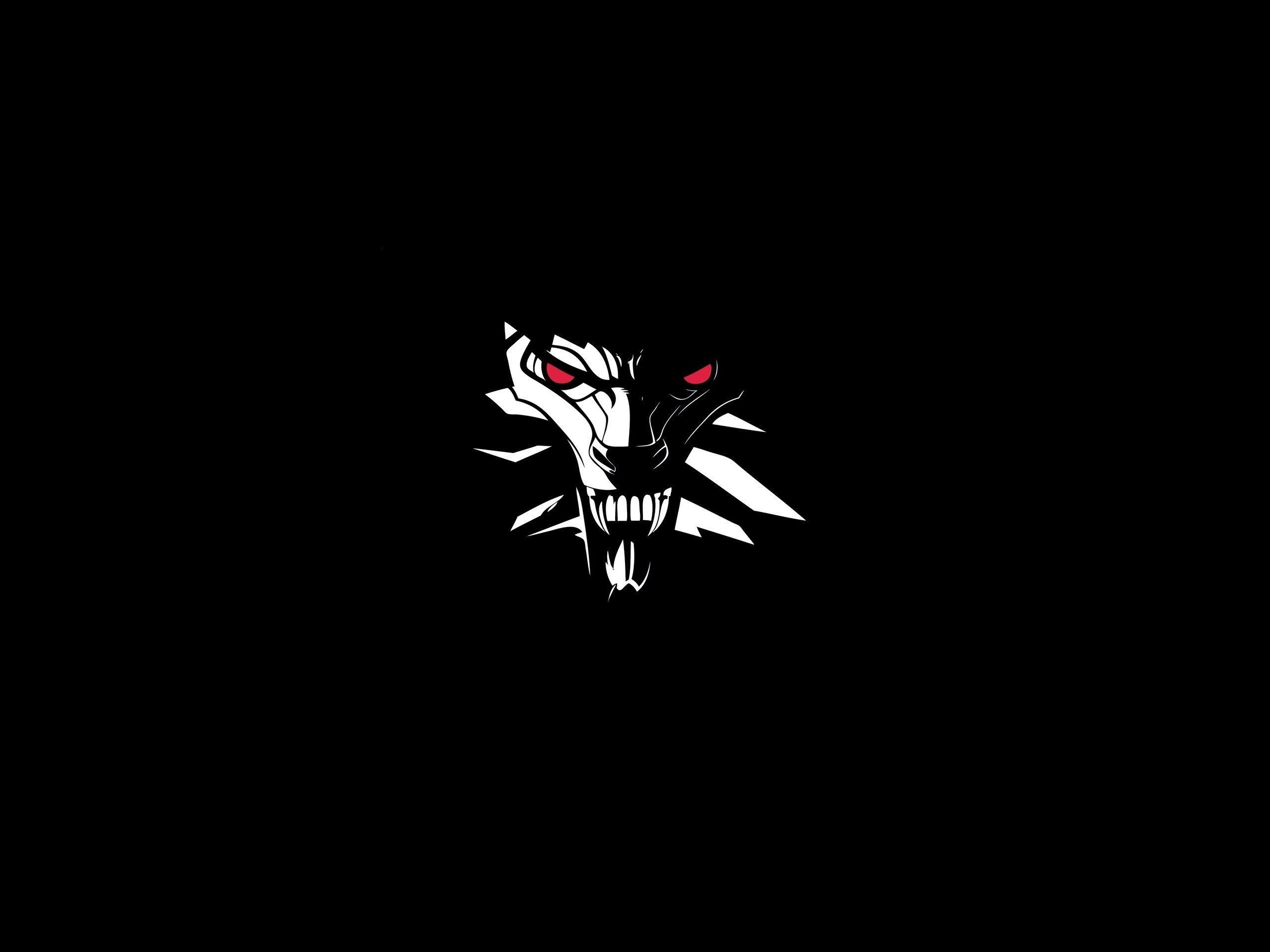 2560x1920 The Witcher Wolf Logo Wallpaper