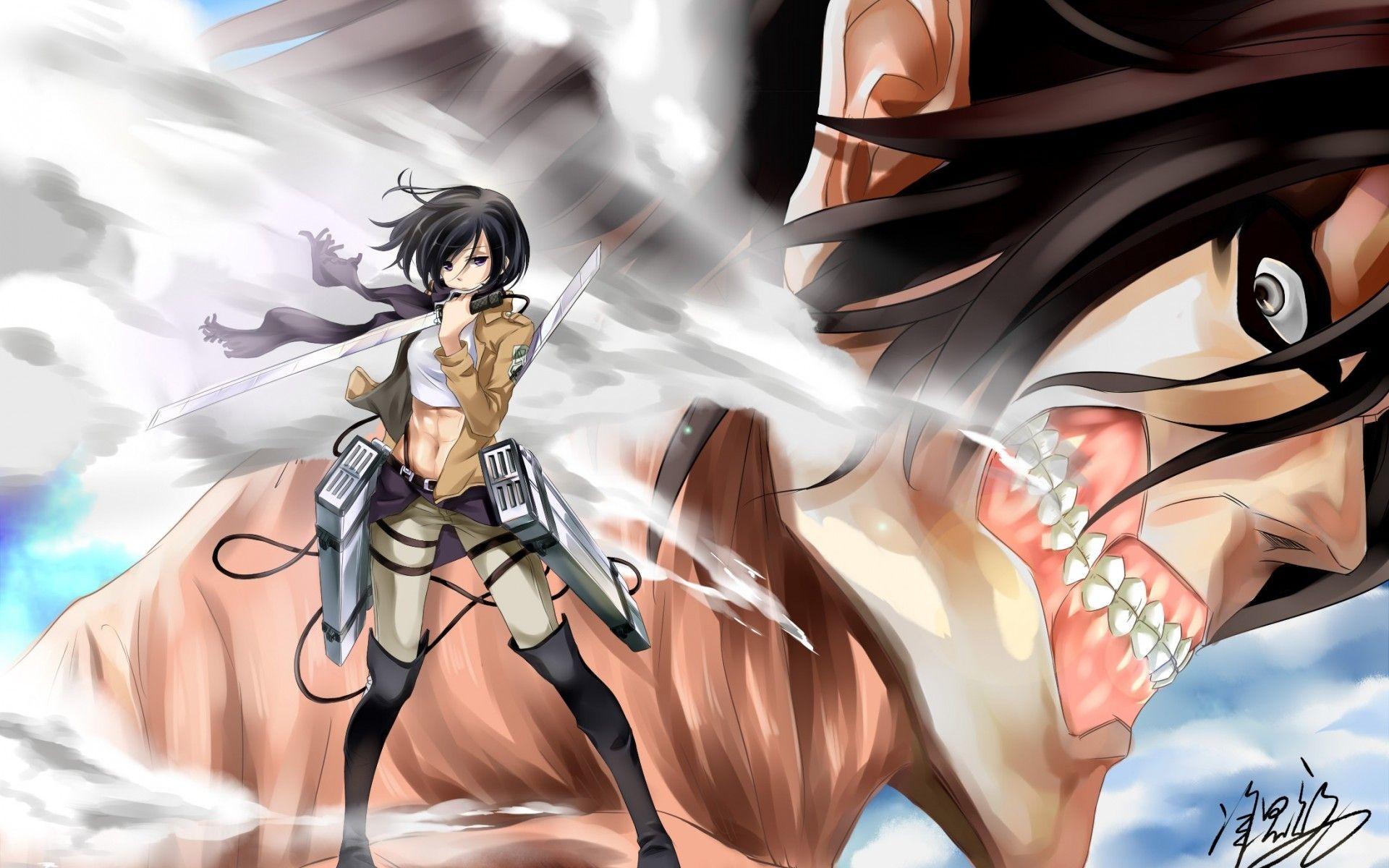 1920x1200 Attack On Titan Eren And Mikasa Wallpaper. attack on titan eren and mikasa wallpaper top free attack on titan eren and mikasa, 49 attack on titan wallpaper eren on wallpaperafari, levi