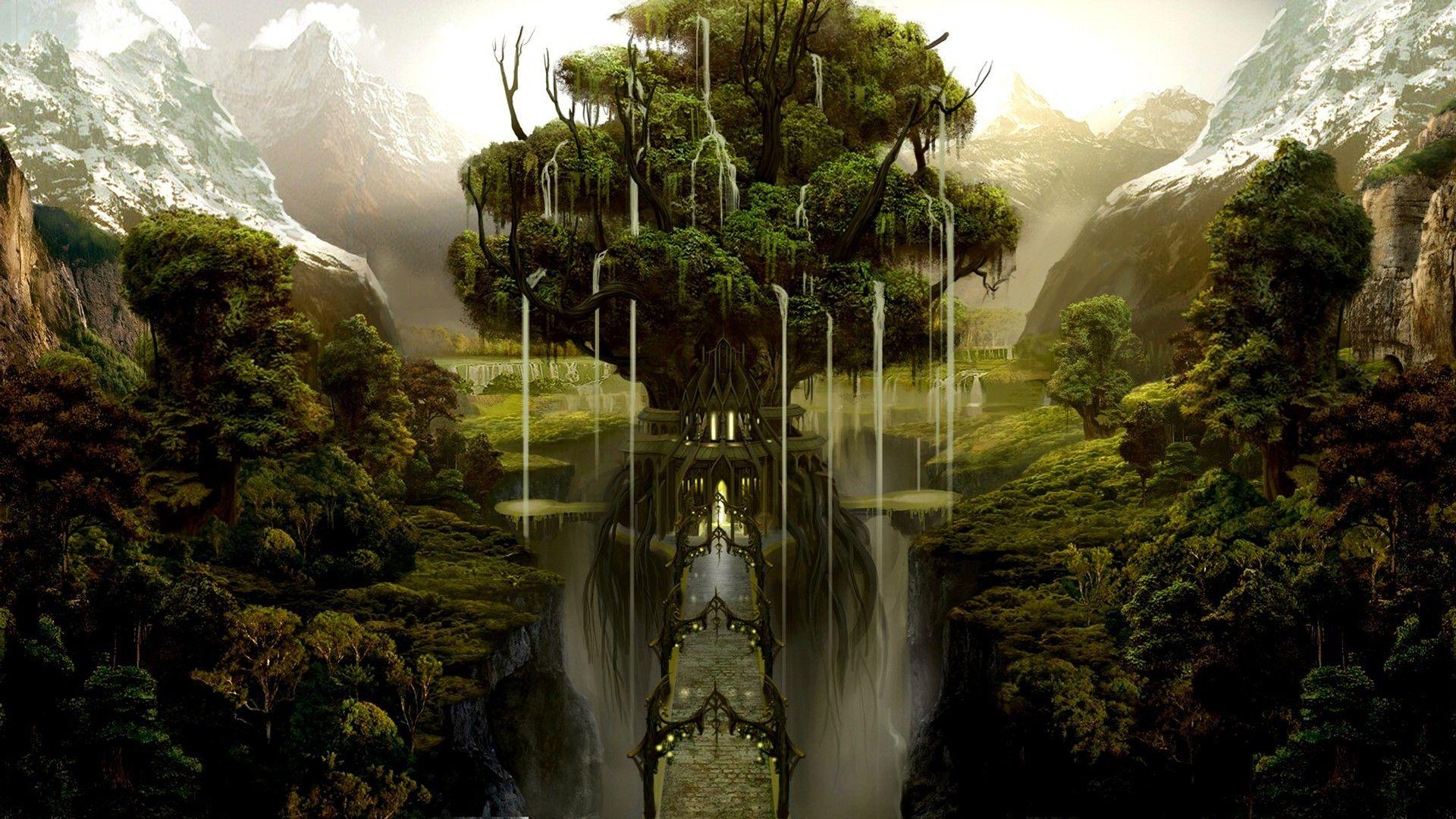 Elven Forest Wallpapers - Top Free Elven Forest Backgrounds - WallpaperAccess