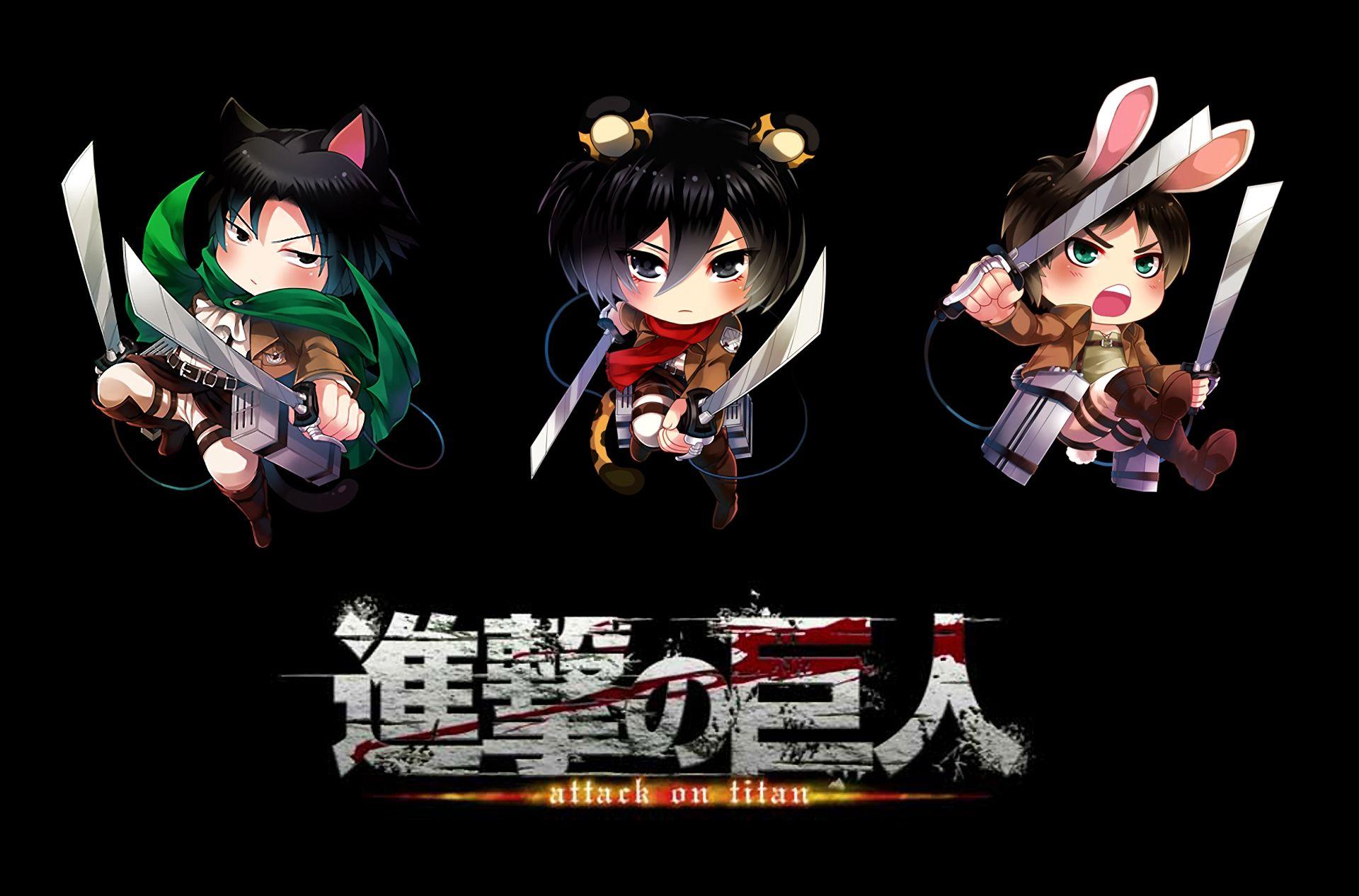 1920x1266 Shingeki No Kyojin Eren Yeager Mikasa Ackerman Levi Ackerman Wallpaper:1920x1266