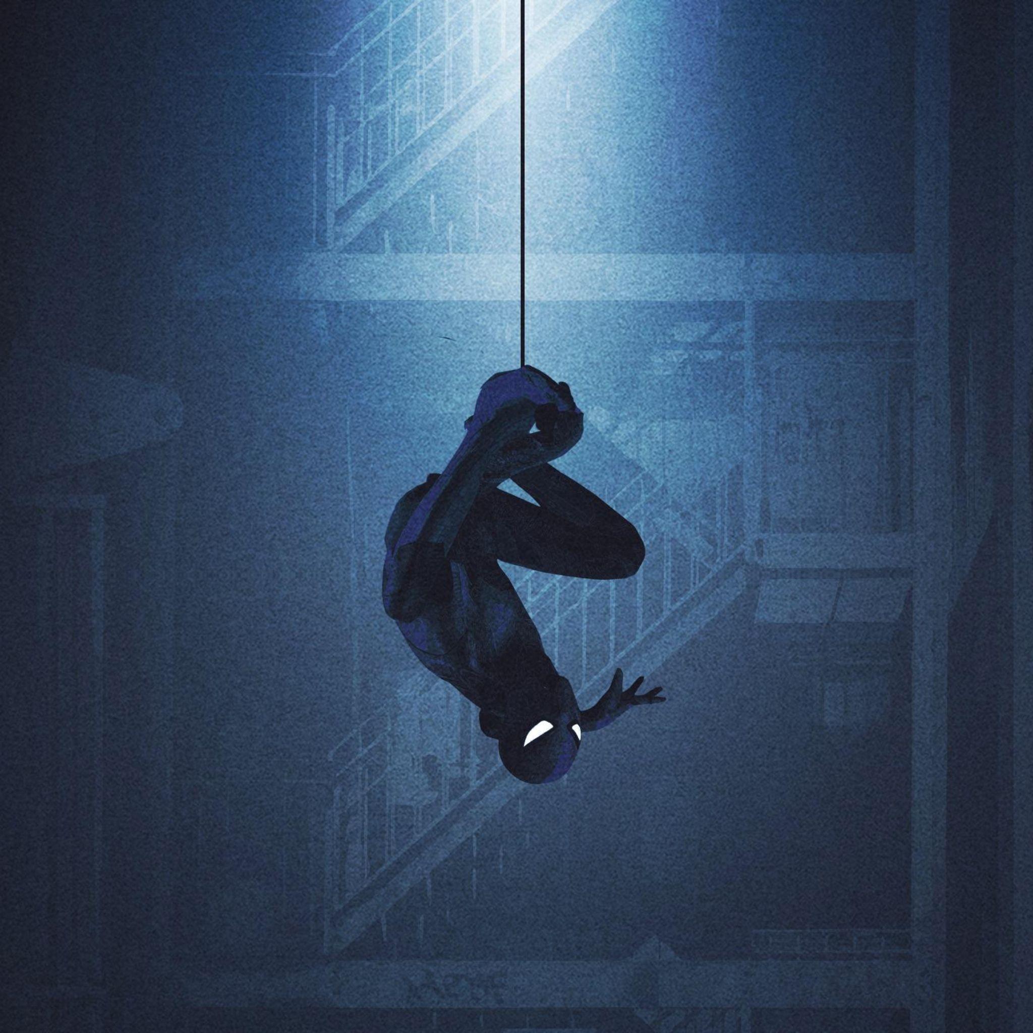 2048x2048 Spiderman Black Suit iPad Air HD 4k Wallpaper, Image, Background, Photo and Picture