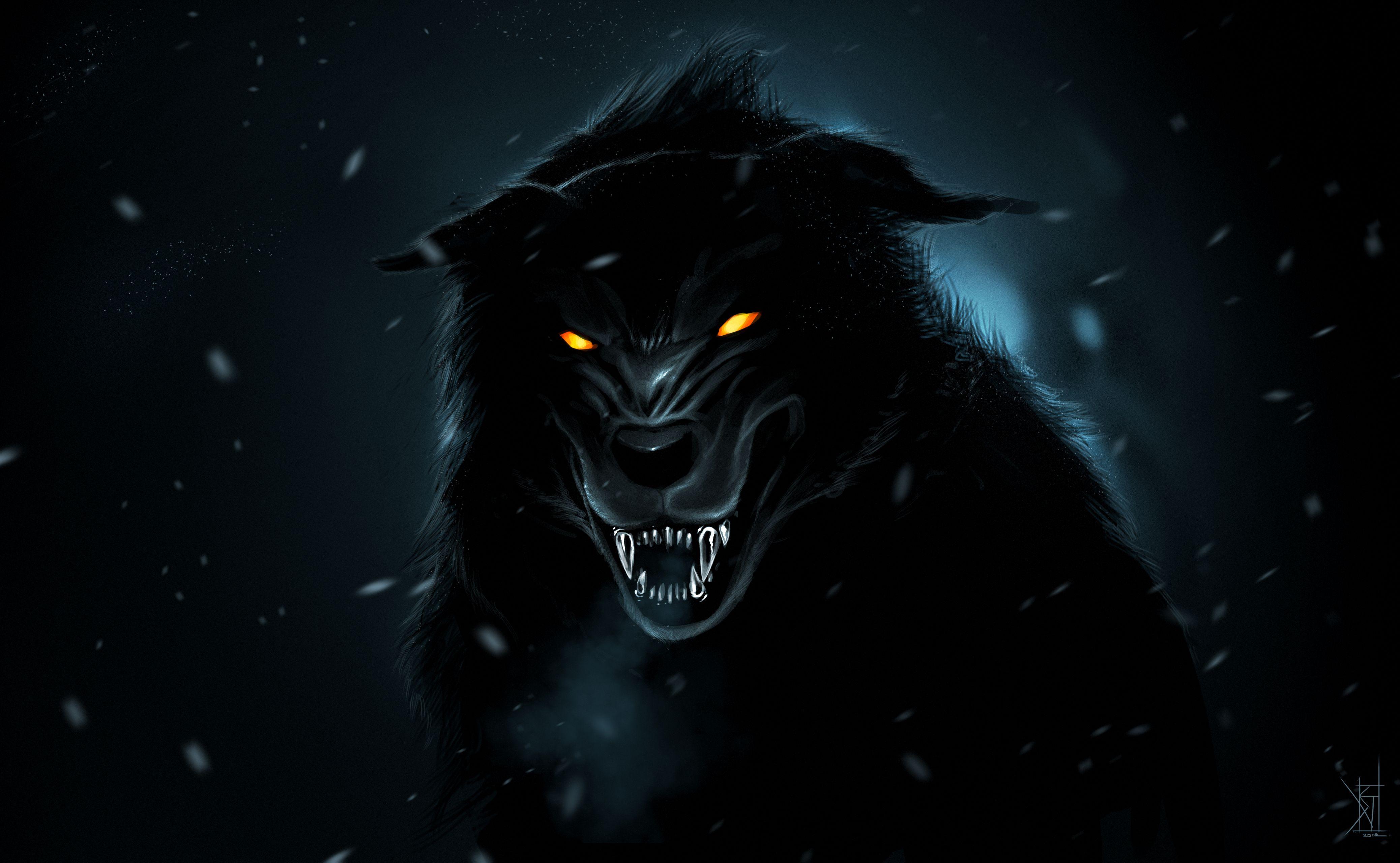 4152x2561 Shadow wolf wallpaper