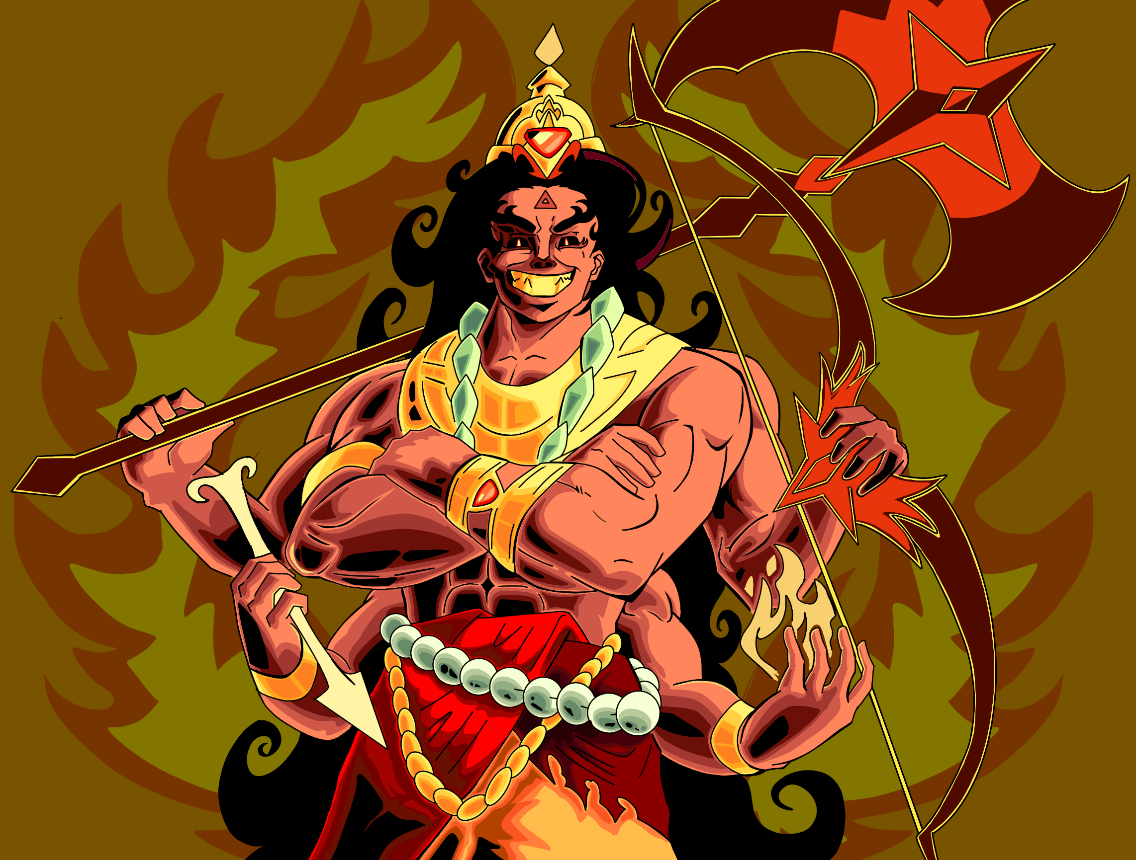 2284x1731 Burning Spice Cookie in Hades style!