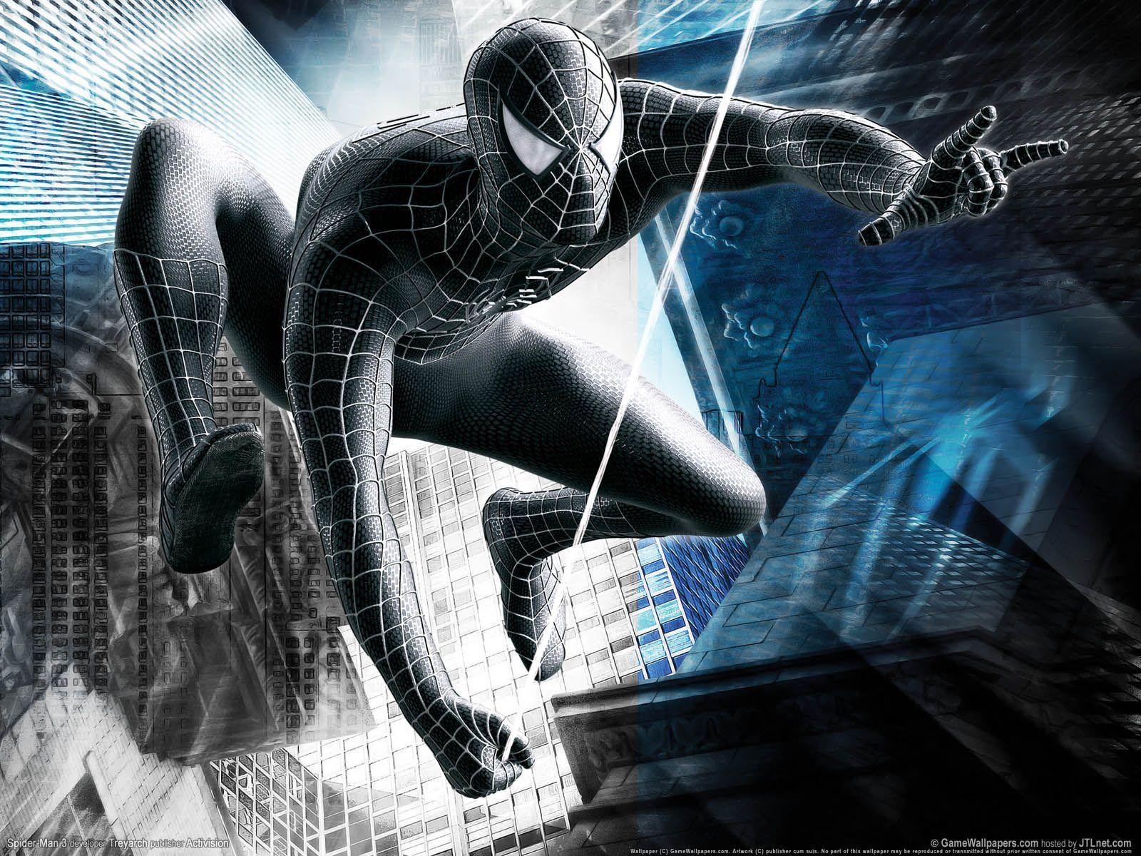 1600x1200 Spiderman 3 Black Suit Wallpaper