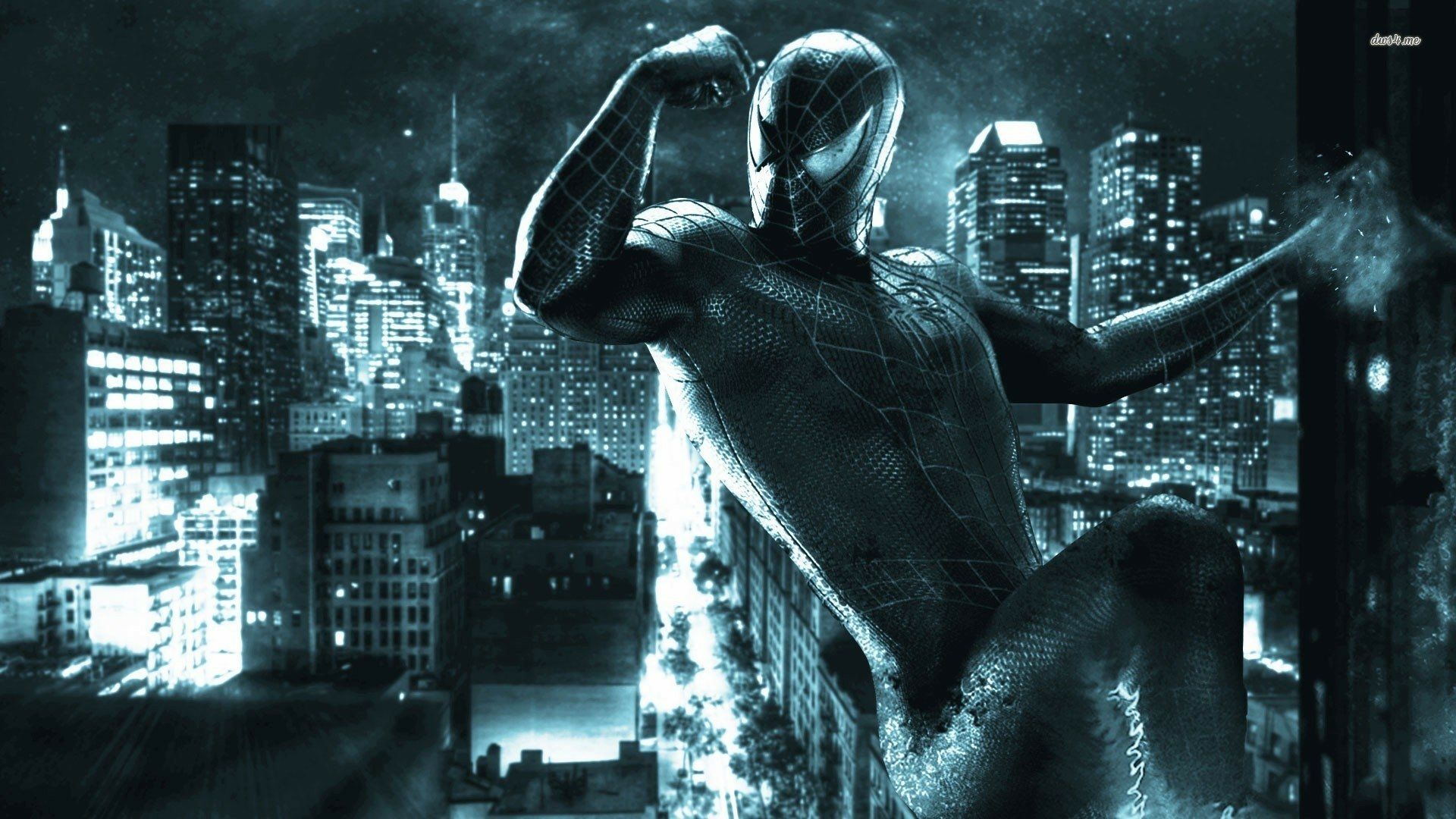 1920x1080 Black Suit Spider Man 3 HD Wallpaper
