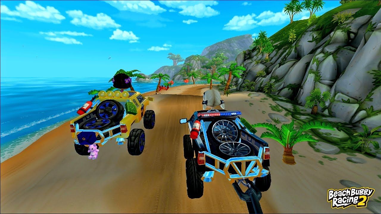 1280x720 Police Mudskipper Racing. Beach Buggy Racing 2