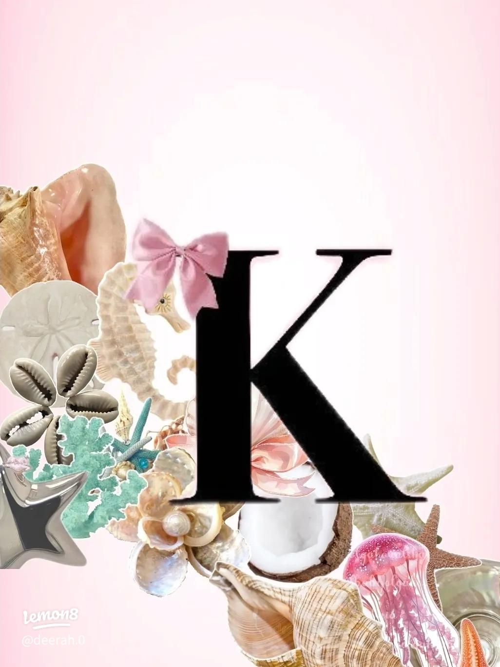 1026x1368 Aesthetic Letter K Wallpaper & Background. Pink & Preppy Designs