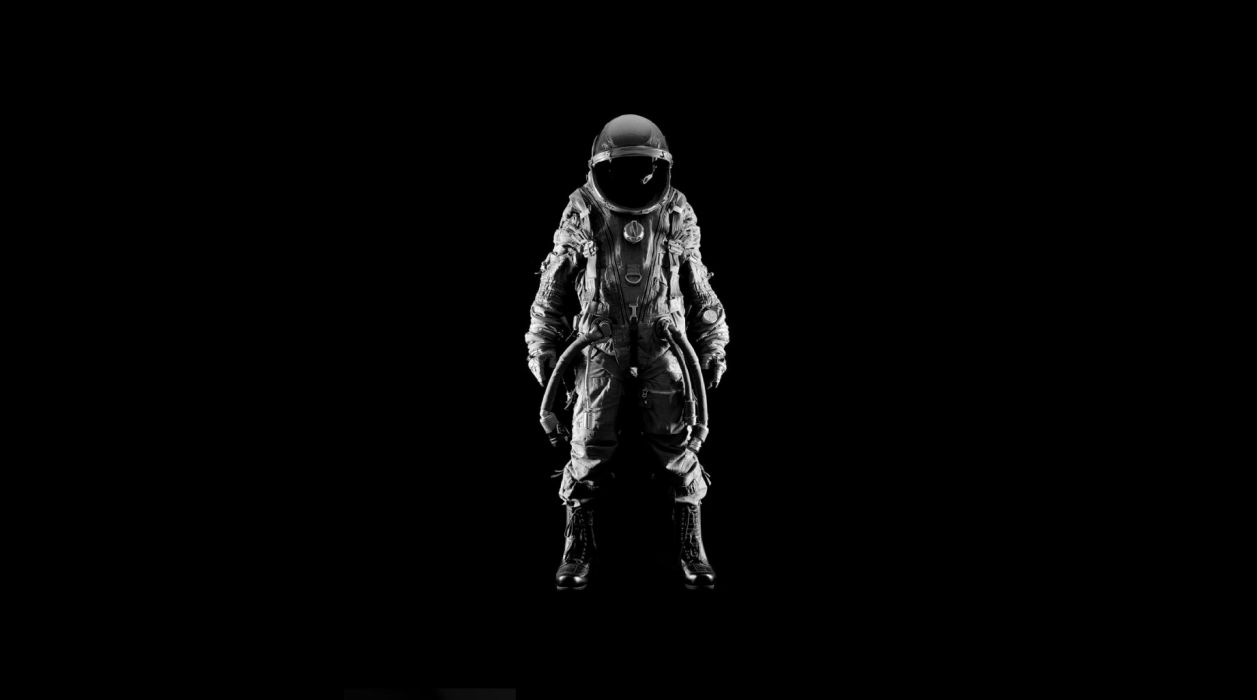 1257x700 Astronaut Suit Black BW wallpaperx1026