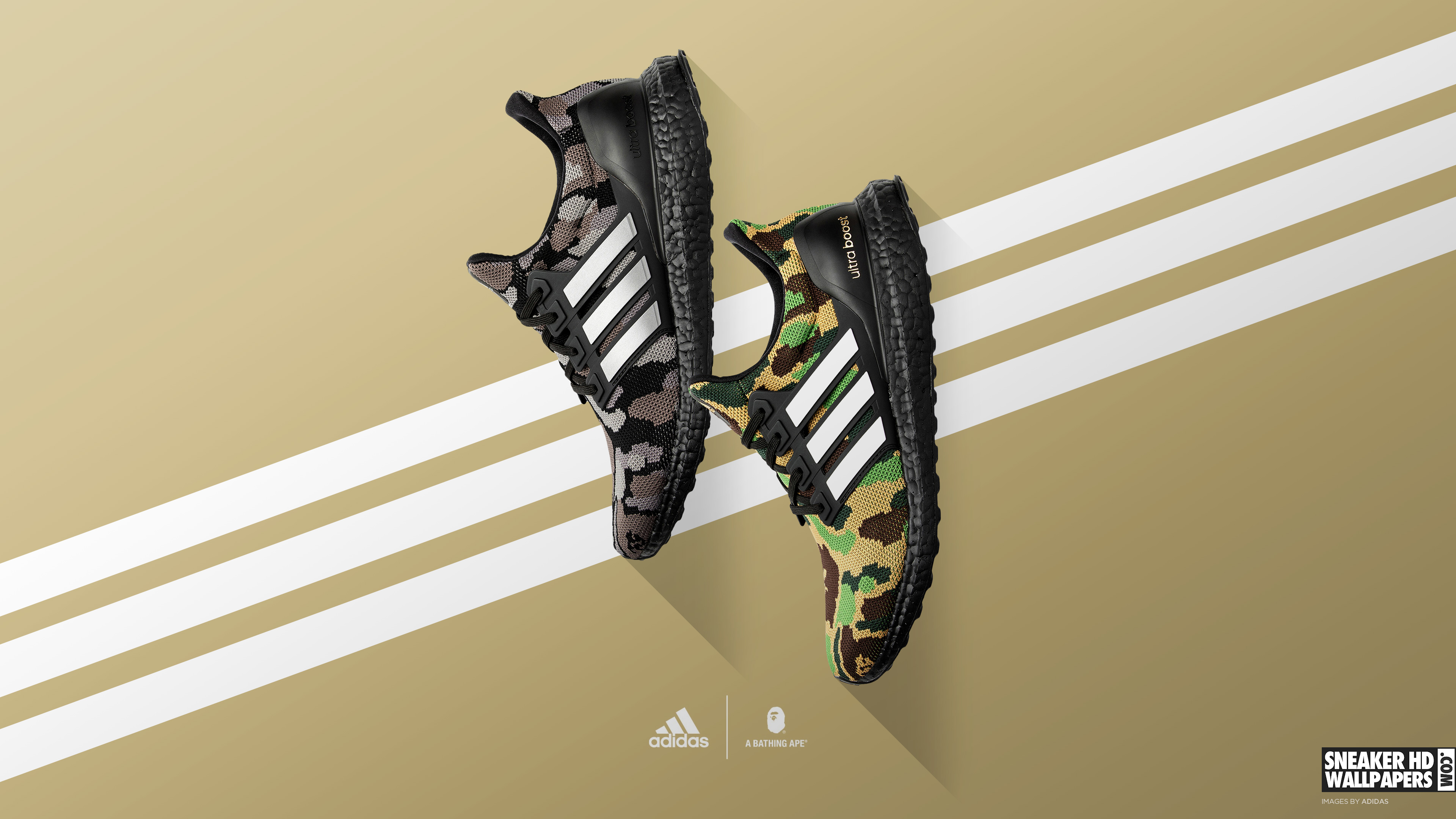 3840x2160 Adidas Ultra Boost Bape wallpaper!